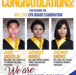 Congratulations to our New Accountants (May 2018 Board Examination)