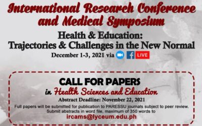 International Research Conference and Medical Symposium (IRCAMS) 2021