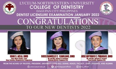 Congratulations to our New Dentists (January 2022 Board Examination)
