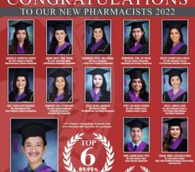 Congratulations to our Pharmacists (April 2022 Board Examination)