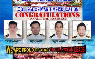 Congratulations College of Maritime Education (2015 Board Examination)