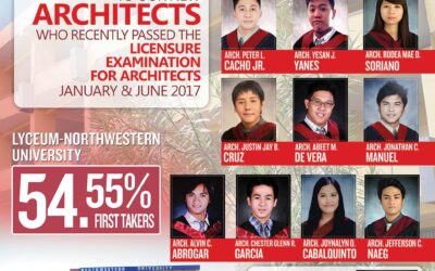 Congratulations to our New Architects (January 2017 and June 2017 Board Examination)