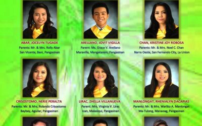 Congratulations to our New Certified Public Accountants (October 3,4,10 & 11, 2015 Board Examination)