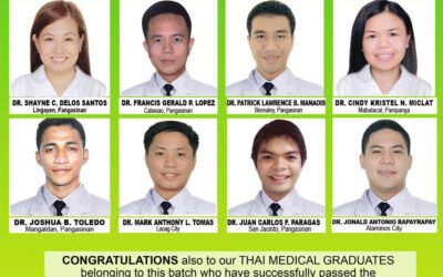 Congratulations to our New Physicians (August 2015 Board Examination)