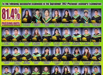 Congratulations to our Physicians (September 2017 Board Examination)