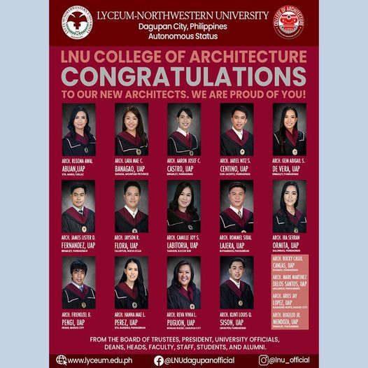 Congratulations to our graduates on passing 2024 Licensure Examination for Architects!
