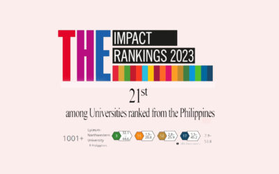 THE Impact Rankings 2023, 21st among Universities ranked from the Philippines