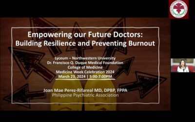 College of Medicine webinar II – Empowering our Future Doctors Building Resilience and Preventing Burnout