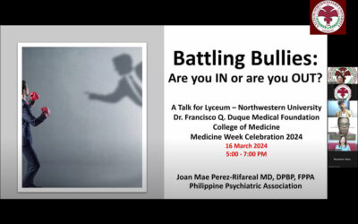 College of Medicine webinar I – Battling Bullies: Are you IN or are you OUT