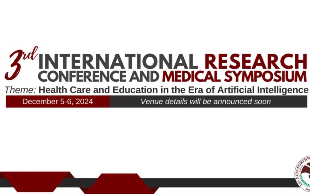 Mark your calendars for the 3rd International Research Conference and Medical Symposium on December 5-6, 2024!