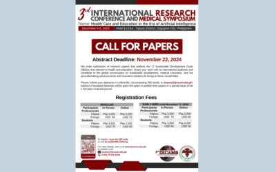 3rd International Research Conference and Medical Symposium December 5-6, 2024