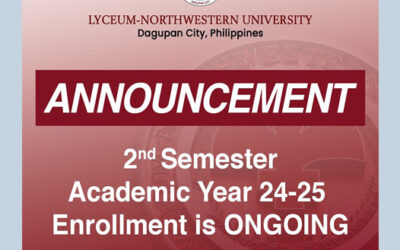 A.Y. 24-25 2nd SEM Online Enrollment is NOW OPEN!