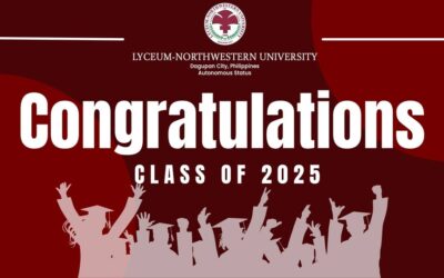 To all the graduates from public and private schools, the Lyceum Northwestern University would like to congratulate you, the Class of 2025!