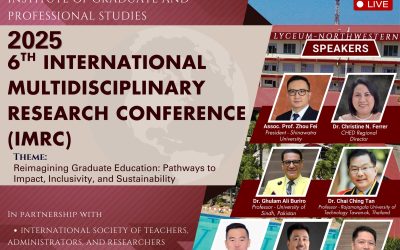 𝗜𝗻𝘀𝘁𝗶𝘁𝘂𝘁𝗲 𝗼𝗳 𝗚𝗿𝗮𝗱𝘂𝗮𝘁𝗲 𝗮𝗻𝗱 𝗣𝗿𝗼𝗳𝗲𝘀𝘀𝗶𝗼𝗻𝗮𝗹 𝗦𝘁𝘂𝗱𝗶𝗲𝘀 (𝗜𝗚𝗣𝗦) proudly presents the 𝟮𝟬𝟮𝟱 𝟲𝘁𝗵 𝗜𝗻𝘁𝗲𝗿𝗻𝗮𝘁𝗶𝗼𝗻𝗮𝗹 𝗠𝘂𝗹𝘁𝗶𝗱𝗶𝘀𝗰𝗶𝗽𝗹𝗶𝗻𝗮𝗿𝘆 𝗥𝗲𝘀𝗲𝗮𝗿𝗰𝗵 𝗖𝗼𝗻𝗳𝗲𝗿𝗲𝗻𝗰𝗲 (𝗜𝗠𝗥𝗖)