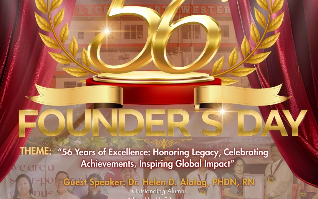 𝗟𝘆𝗰𝗲𝘂𝗺-𝗡𝗼𝗿𝘁𝗵𝘄𝗲𝘀𝘁𝗲𝗿𝗻 𝗨𝗻𝗶𝘃𝗲𝗿𝘀𝗶𝘁𝘆’𝘀 𝟱𝟲𝘁𝗵 𝗙𝗼𝘂𝗻𝗱𝗲𝗿’𝘀 𝗗𝗮𝘆 𝗖𝗲𝗹𝗲𝗯𝗿𝗮𝘁𝗶𝗼𝗻!