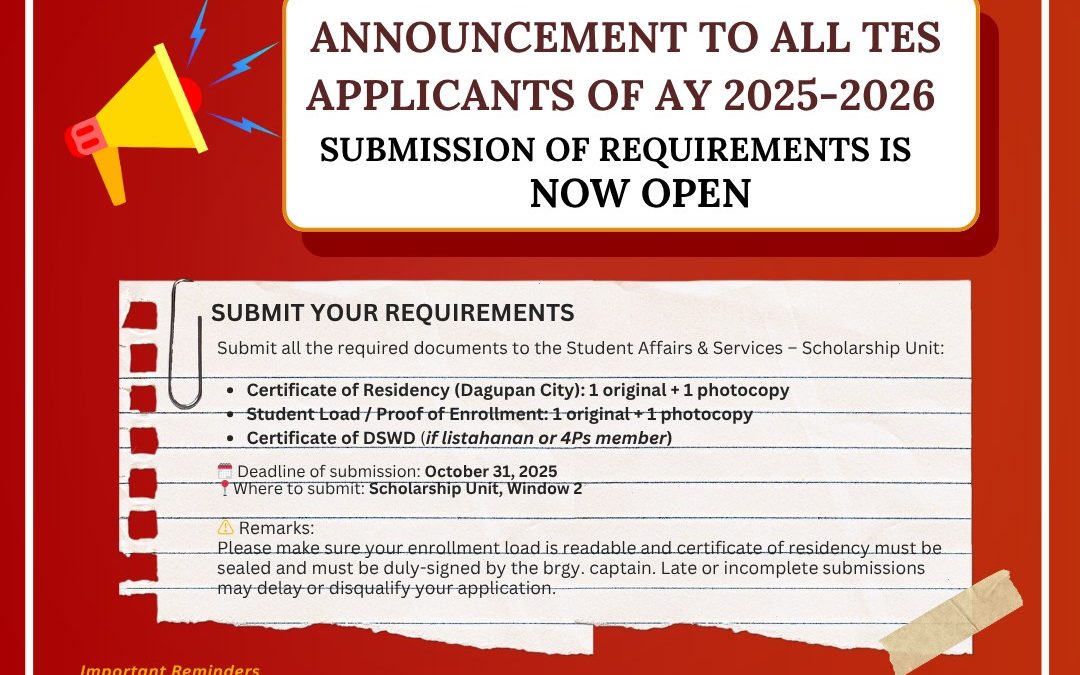 𝐀𝐍𝐍𝐎𝐔𝐍𝐂𝐄𝐌𝐄𝐍𝐓 𝐓𝐎 𝐀𝐋𝐋 𝐔𝐍𝐈𝐅𝐀𝐒𝐓-𝐓𝐄𝐒 𝐀𝐏𝐏𝐋𝐈𝐂𝐀𝐍𝐓𝐒 𝐎𝐅 𝐀𝐘 2025-2026