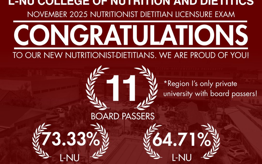 CONGRATULATIONS TO OUR NEW NUTRITIONIST–DIETITIANS!