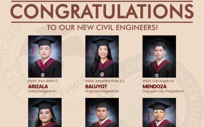 Congratulations to our new civil engineers!