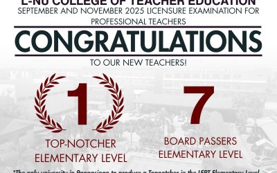 CONGRATULATIONS TO OUR NEW TEACHERS!