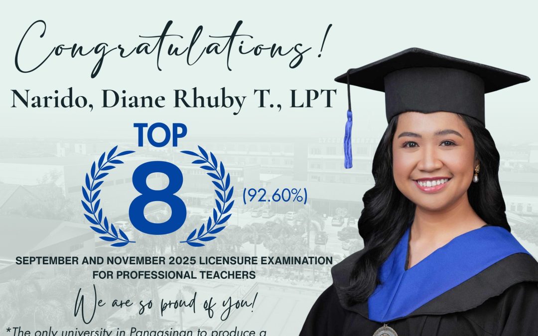 𝗖𝗢𝗡𝗚𝗥𝗔𝗧𝗨𝗟𝗔𝗧𝗜𝗢𝗡𝗦 𝗧𝗢 𝗢𝗨𝗥 𝗧𝗢𝗣𝗡𝗢𝗧𝗖𝗛𝗘𝗥! | 𝗠𝘀. 𝗗𝗶𝗮𝗻𝗲 𝗥𝗵𝘂𝗯𝘆 𝗧. 𝗡𝗮𝗿𝗶𝗱𝗼, 𝗟𝗣𝗧