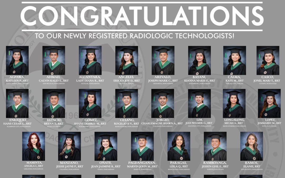 CONGRATULATIONS TO OUR NEWLY REGISTERED RADIOLOGIC TECHNOLOGISTS!
