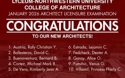Congratulations to our new architects!