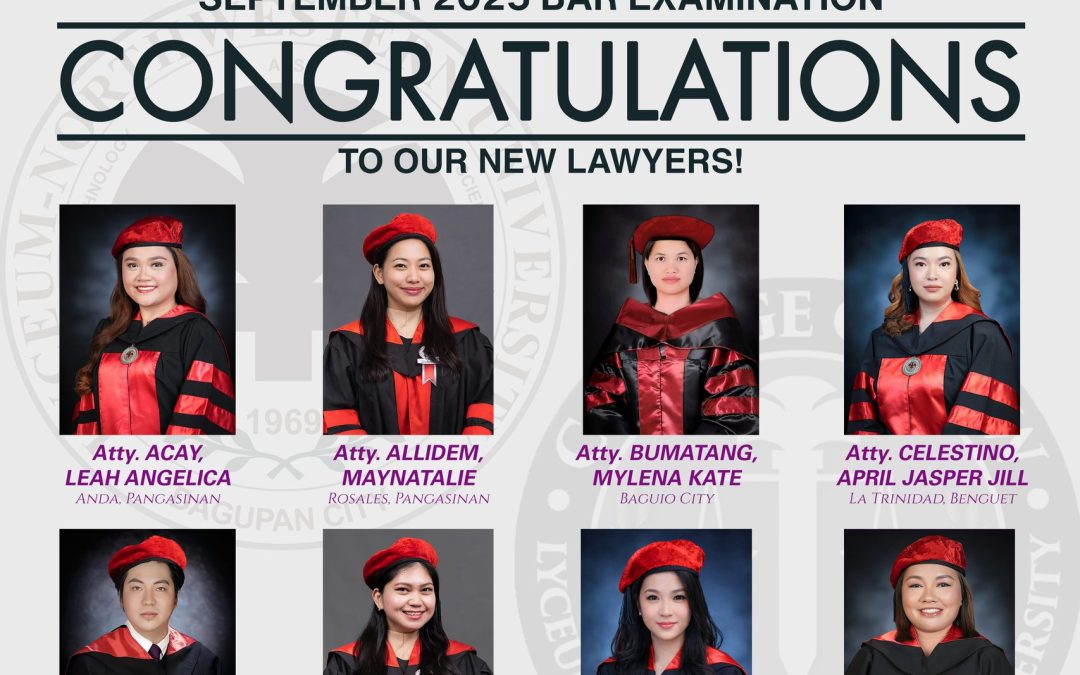 Congratulations to our new L-NU lawyers!