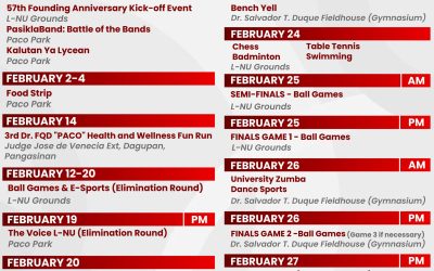 𝟱𝟳𝘁𝗵 𝗙𝗢𝗨𝗡𝗗𝗜𝗡𝗚 𝗔𝗡𝗡𝗜𝗩𝗘𝗥𝗦𝗔𝗥𝗬 𝗖𝗘𝗟𝗘𝗕𝗥𝗔𝗧𝗜𝗢𝗡 | Calendar of Activities