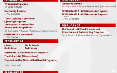 𝟱𝟳𝘁𝗵 𝗙𝗢𝗨𝗡𝗗𝗜𝗡𝗚 𝗔𝗡𝗡𝗜𝗩𝗘𝗥𝗦𝗔𝗥𝗬 𝗖𝗘𝗟𝗘𝗕𝗥𝗔𝗧𝗜𝗢𝗡 | Revised Intramurals 2026 Schedule