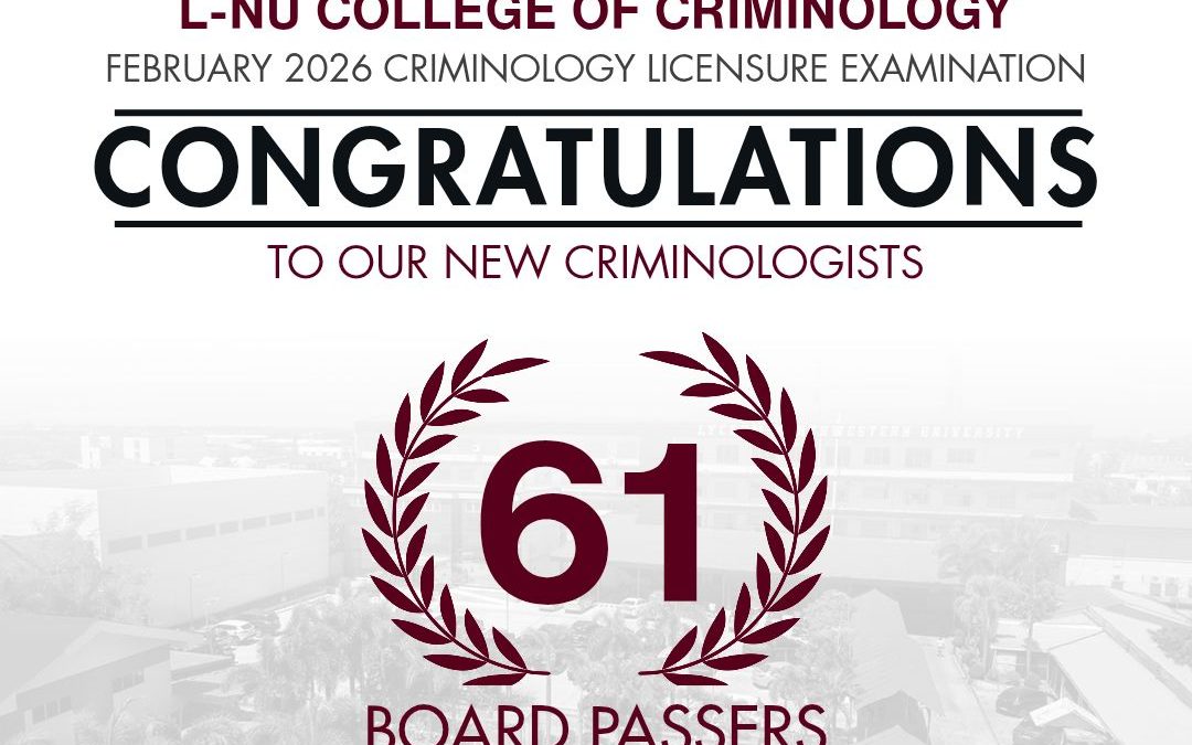 CONGRATULATIONS TO OUR NEW CRIMINOLOGISTS!