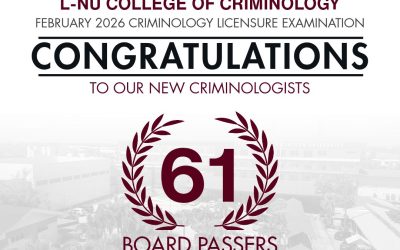 CONGRATULATIONS TO OUR NEW CRIMINOLOGISTS!
