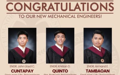 Congratulations to our new Mechanical Engineers!