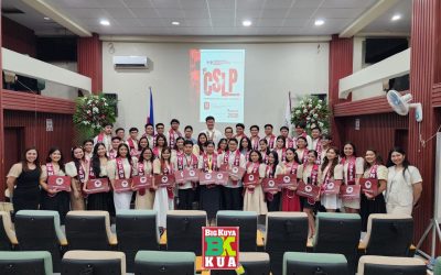 Student leaders of Lyceum-Northwestern University Dagupan during the 1st Certification in Student Leadership Program (CSLP).