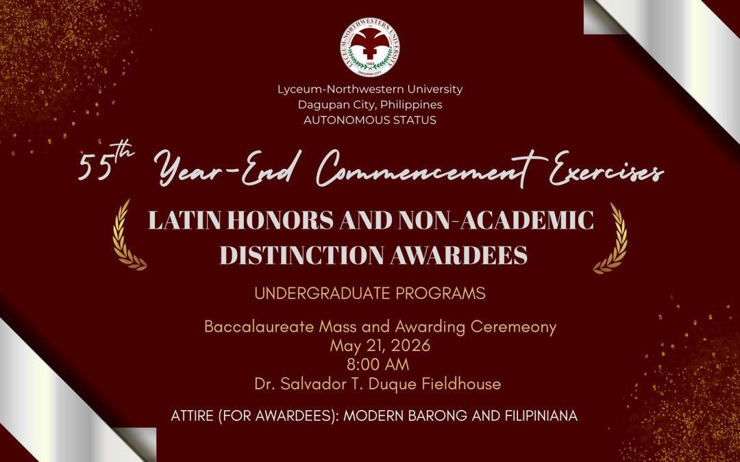 𝐇𝐎𝐍𝐎𝐑𝐈𝐍𝐆 𝐓𝐇𝐄 𝐁𝐄𝐒𝐓 𝐎𝐅 𝐓𝐇𝐄 𝐁𝐄𝐒𝐓: 𝐓𝐇𝐄 55𝐭𝐡 𝐋𝐍𝐔 𝐘𝐄𝐀𝐑-𝐄𝐍𝐃 𝐂𝐎𝐌𝐌𝐄𝐍𝐂𝐄𝐌𝐄𝐍𝐓 𝐄𝐗𝐄𝐑𝐂𝐈𝐒𝐄𝐒 𝐀𝐖𝐀𝐑𝐃𝐄𝐄𝐒