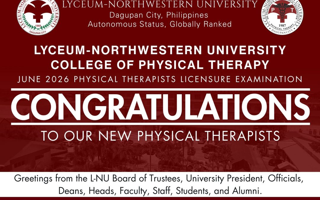 Congratulations to our New Physical Therapists!