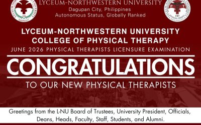 Congratulations to our New Physical Therapists!