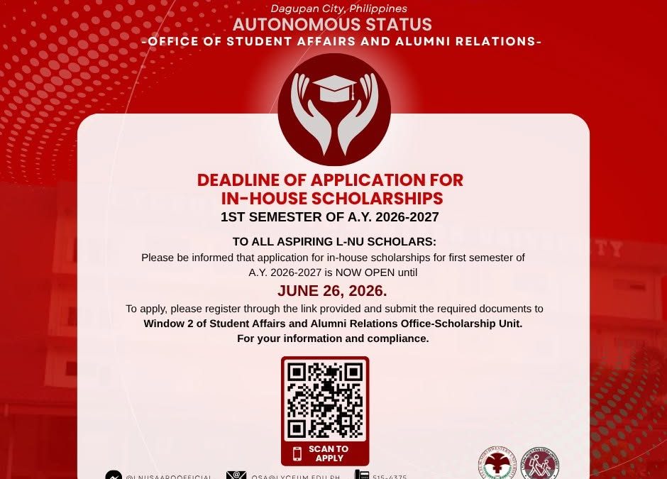 𝐀𝐓𝐓𝐄𝐍𝐓𝐈𝐎𝐍 𝐀𝐋𝐋 𝐀𝐒𝐏𝐈𝐑𝐈𝐍𝐆 𝐋-𝐍𝐔 𝐒𝐂𝐇𝐎𝐋𝐀𝐑𝐒!