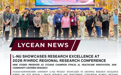 LYCEAN NEWS | L-NU Showcases Research Excellence at 2-26 R1HRDC Regional Research Conference