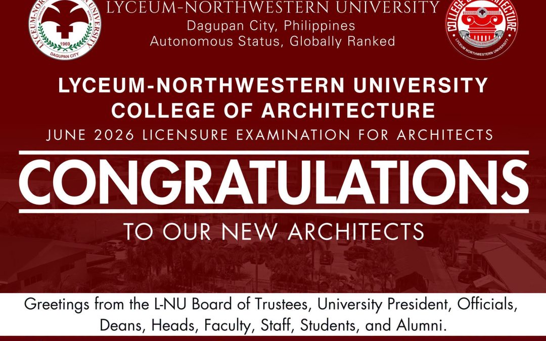 CONGRATULATIONS TO OUR NEW ARCHITECTS! | June 2026
