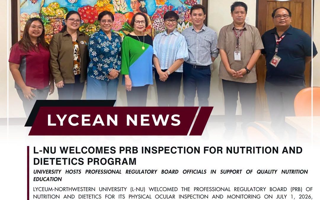 L-NU Welcomes PRB Inspection for Nutrition and Dietetics Program