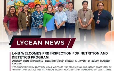 L-NU Welcomes PRB Inspection for Nutrition and Dietetics Program