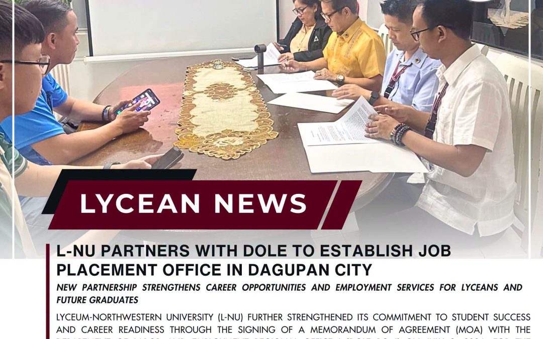 𝗟-𝗡𝗨 𝗣𝗮𝗿𝘁𝗻𝗲𝗿𝘀 𝘄𝗶𝘁𝗵 𝗗𝗢𝗟𝗘 𝘁𝗼 𝗘𝘀𝘁𝗮𝗯𝗹𝗶𝘀𝗵 𝗝𝗼𝗯 𝗣𝗹𝗮𝗰𝗲𝗺𝗲𝗻𝘁 𝗢𝗳𝗳𝗶𝗰𝗲 𝗶𝗻 𝗗𝗮𝗴𝘂𝗽𝗮𝗻 𝗖𝗶𝘁𝘆