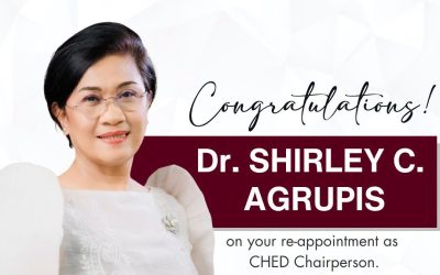 Congratulations, Dr. Shirley C. Agrupis!