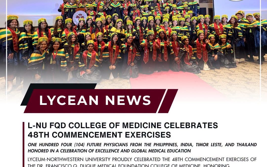 𝗟-𝗡𝗨 𝗙𝗤𝗗 𝗖𝗼𝗹𝗹𝗲𝗴𝗲 𝗼𝗳 𝗠𝗲𝗱𝗶𝗰𝗶𝗻𝗲 𝗖𝗲𝗹𝗲𝗯𝗿𝗮𝘁𝗲𝘀 𝟰𝟴𝘁𝗵 𝗖𝗼𝗺𝗺𝗲𝗻𝗰𝗲𝗺𝗲𝗻𝘁 𝗘𝘅𝗲𝗿𝗰𝗶𝘀𝗲𝘀