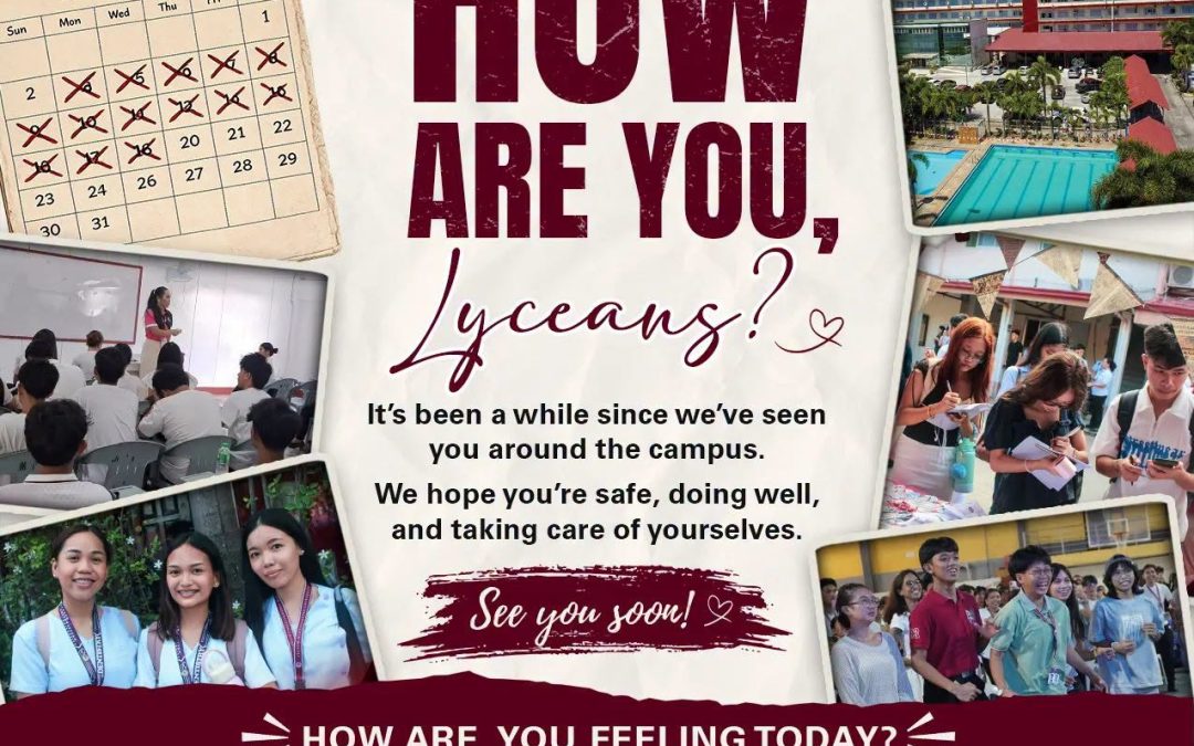 HOW ARE YOU FEELING TODAY, LYCEANS?