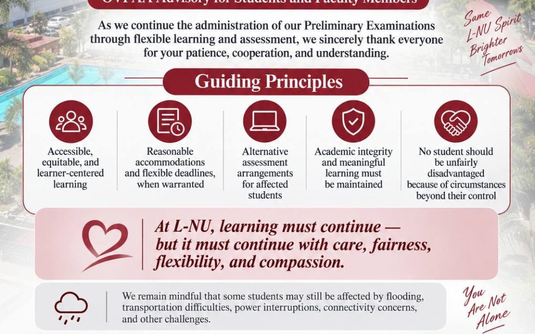 OVPAA ADVISORY | REITERATION OF FLEXIBLE ASSESSMENT PRINCIPLES