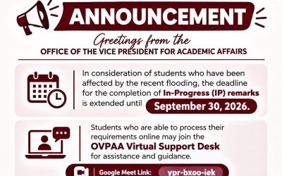 OVPAA ANNOUNCEMENT