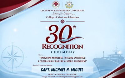 30TH RECOGNITION CEREMONY | L-NU COLLEGE OF MARITIME EDUCATION