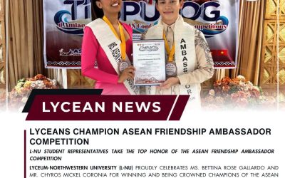LYCEANS CHAMPION ASEAN FRIENDSHIP AMBASSADOR COMPETITION