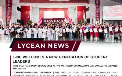 L-NU WELCOMES A NEW GENERATION OF STUDENT LEADERS